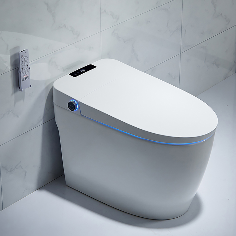 Image of Floor Mounted Self Clean Smart Toilet Tankless Automatic Toilet One-Piece
