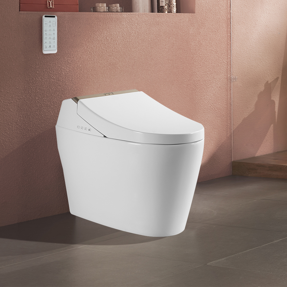 OnePiece Elongated Smart Toilet Floor Mounted Automatic Toilet SelfCleanHomary