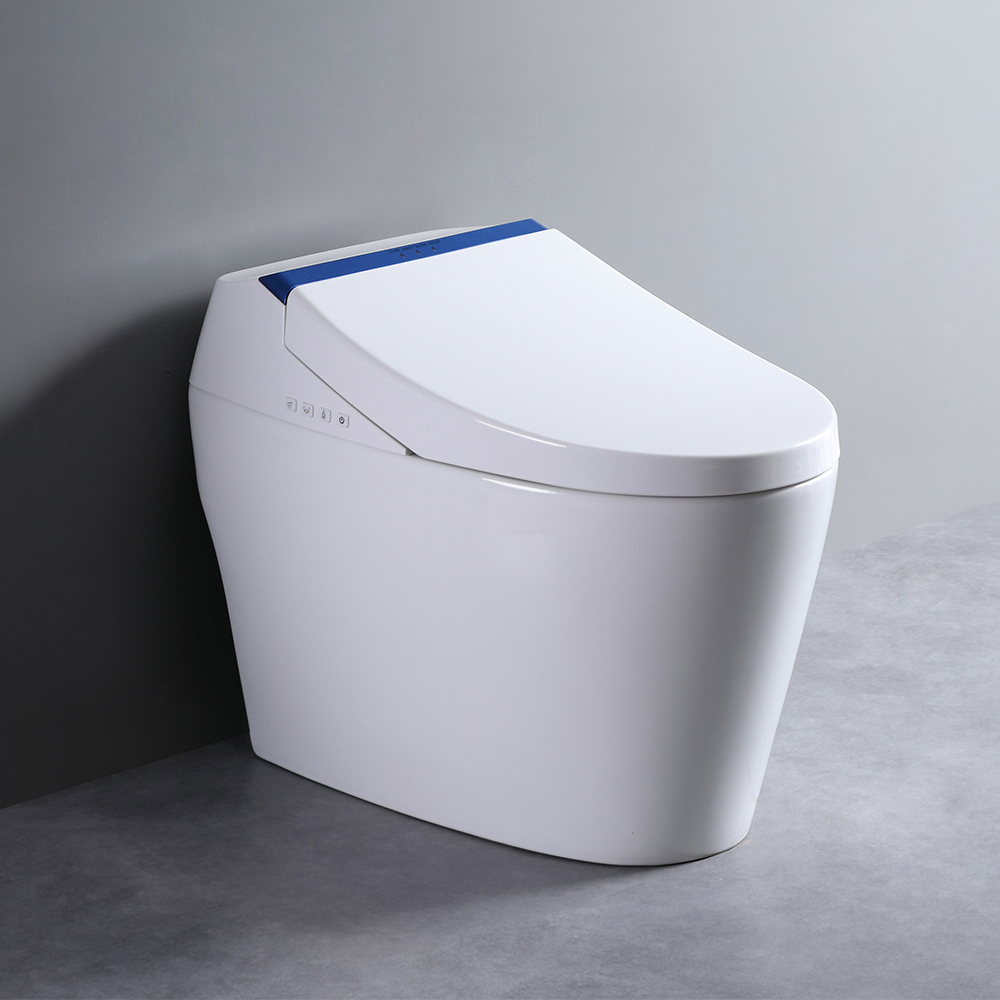 

One-Piece Elongated Smart Toilet Floor Mounted Automatic Toilet Self-Clean