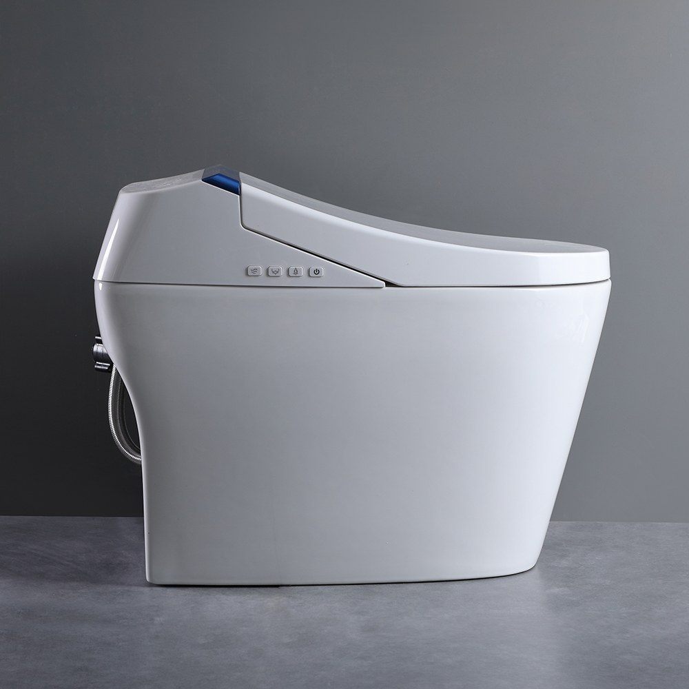 OnePiece Elongated Smart Toilet Floor Mounted Automatic Toilet Self