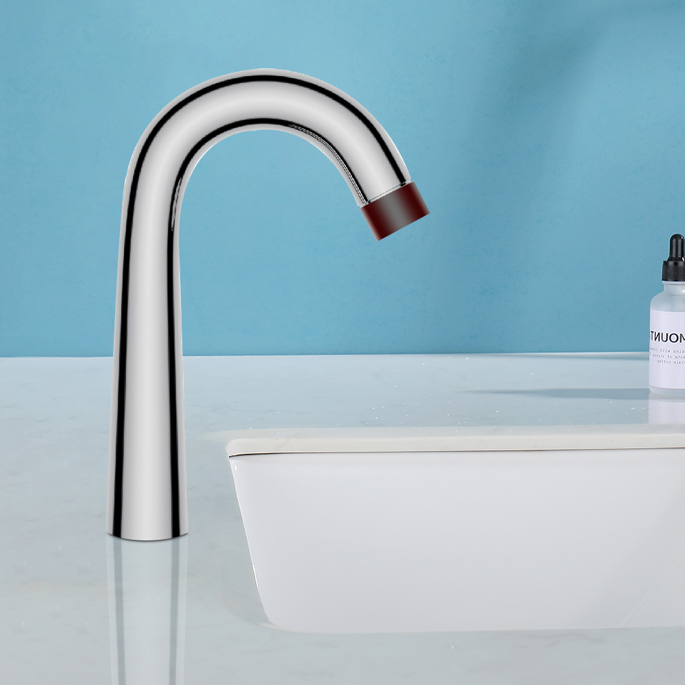 

Single Hole Touchless Electronic Bathroom Sink Faucet in Chrome