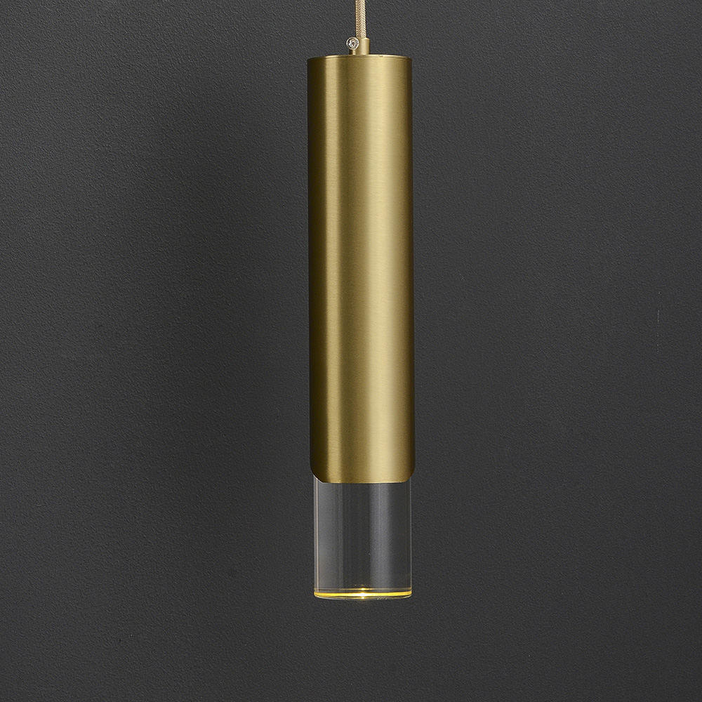 Modern Armed Wall Sconce 1-Light Brass Wall Light Indoor Wall Lighting
