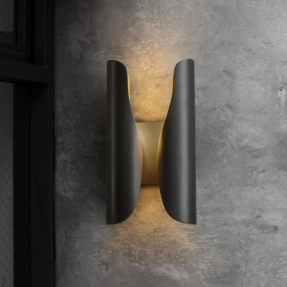 

Modern Brass Wall Sconce 2-Light Decorative Wall Lighting Bulbs Included