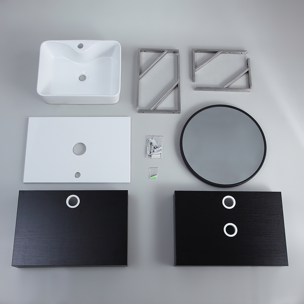 Modern 24" Floating WallMount Single Bathroom Vanity Set