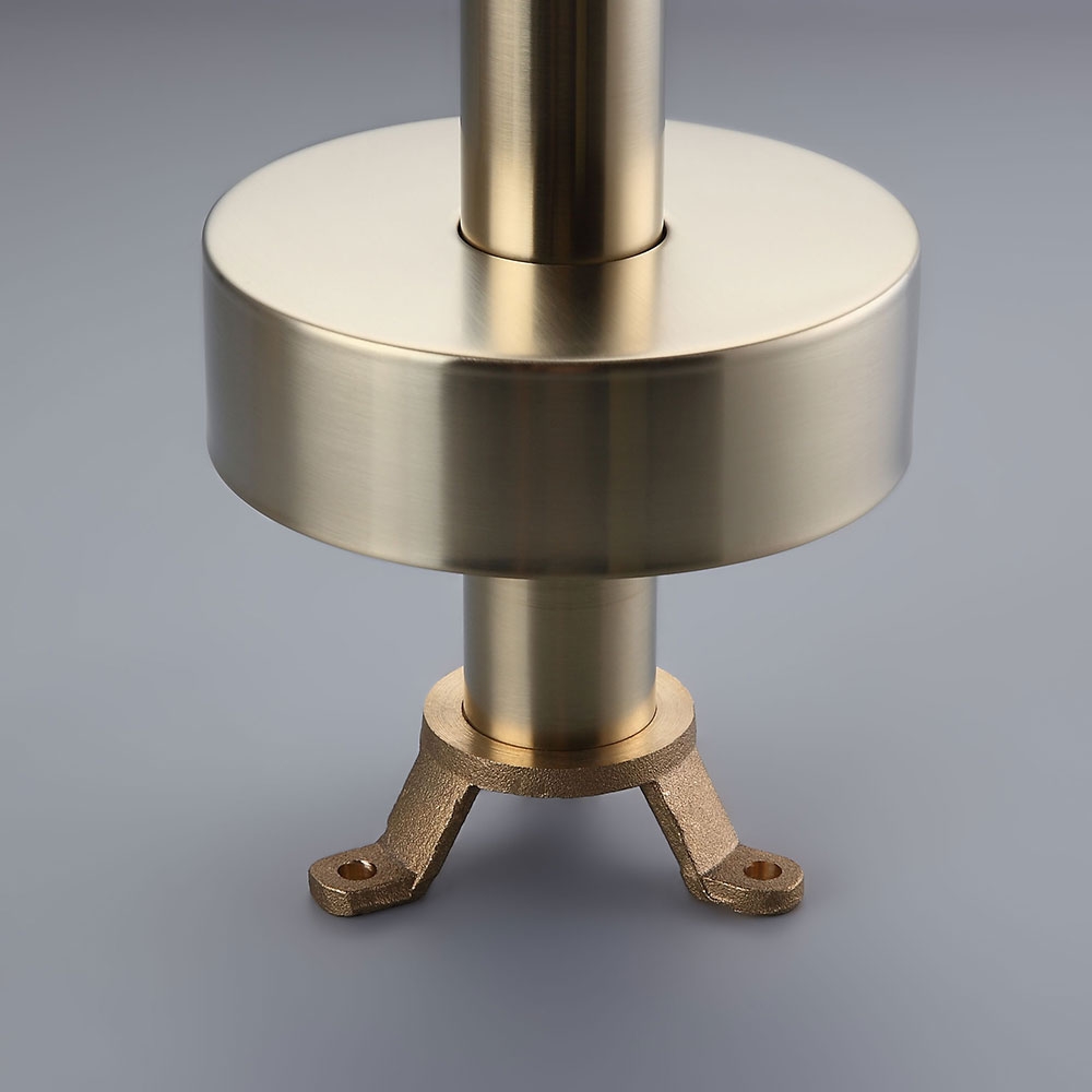 Brewst Solid Brass Single Lever Handle Modern Floor Mounted Bath Filler Spout Tap