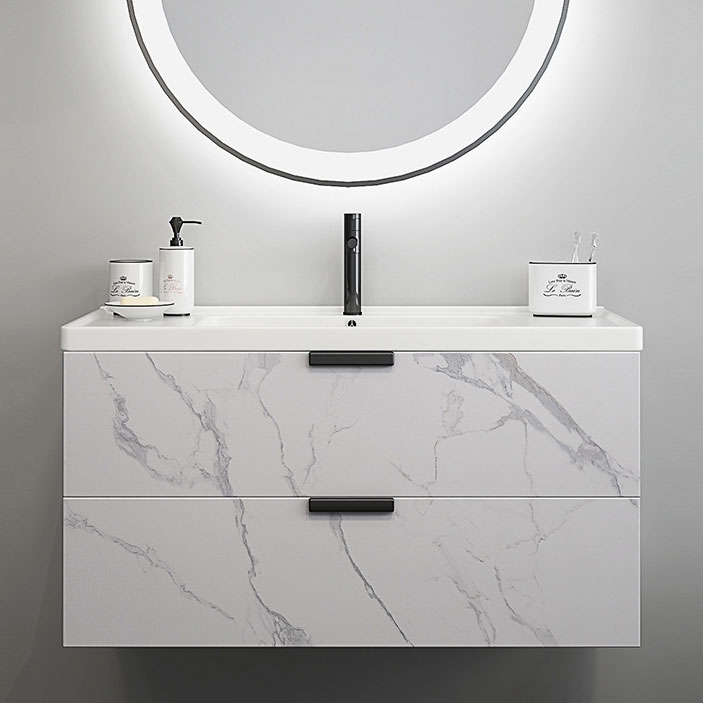 Modern 36" Floating Bathroom Vanity Wall Mount Single Sink Vanity