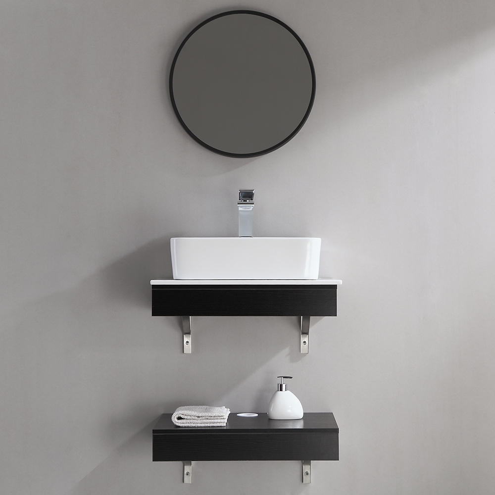 Modern 24" Floating WallMount Single Bathroom Vanity Set