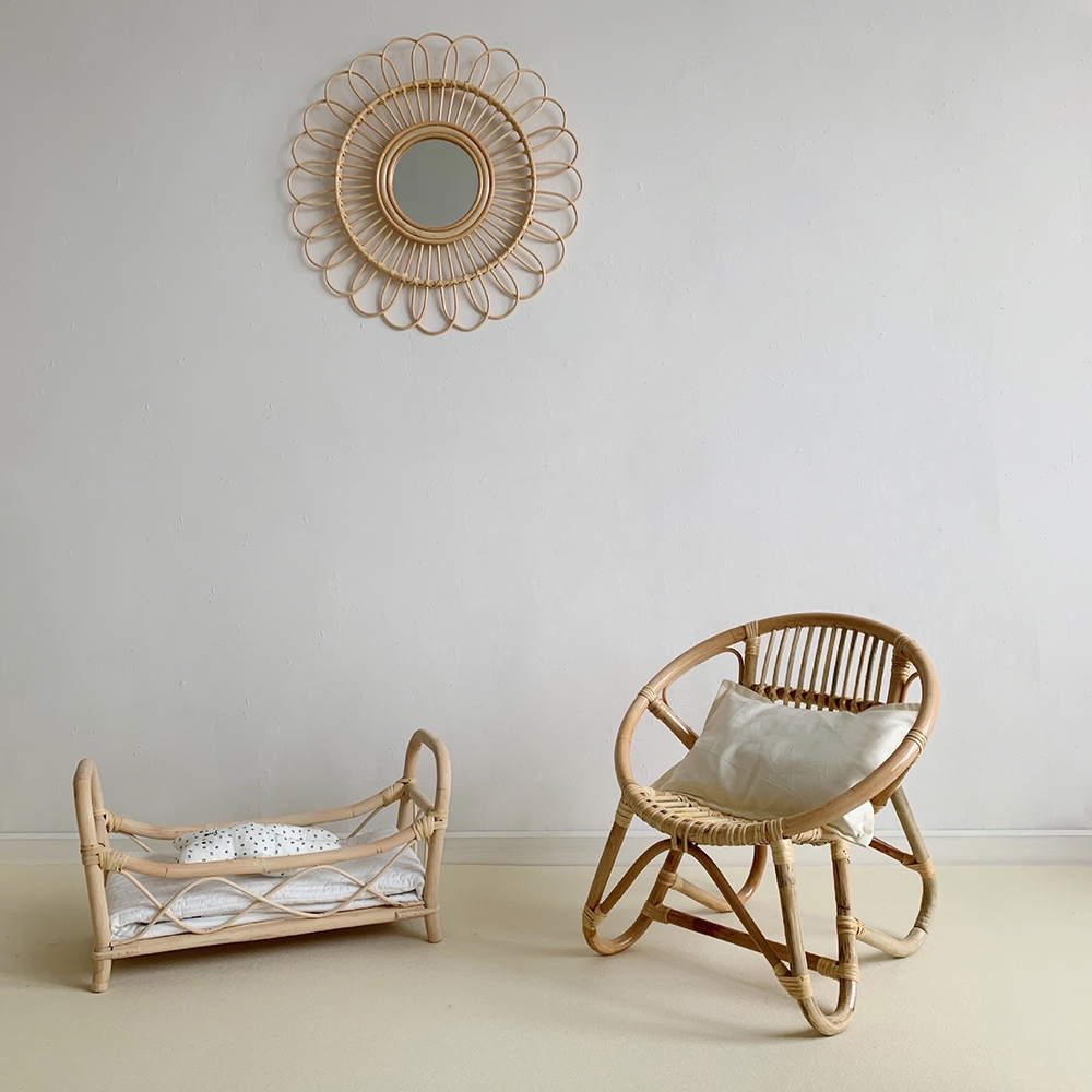 

Kids Rattan Chair Mini Wicker Chair for Nursery