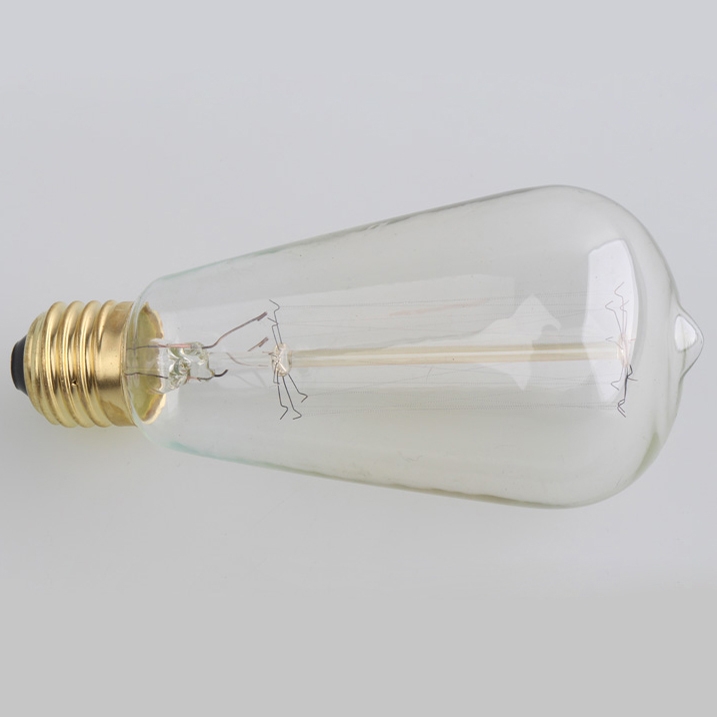 40W E26 Vintage Edison Bulb Classic Design Single Incandescent Light in Brass Finish