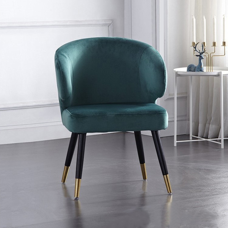Upholstered Dining Chairs MidCentury Green Velvet Dining Chairs with