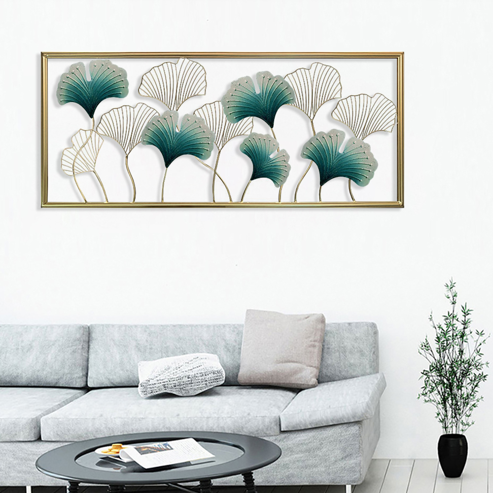 

Luxury Creative Ginkgo Leaves Wall Decor Metal Hanging Art