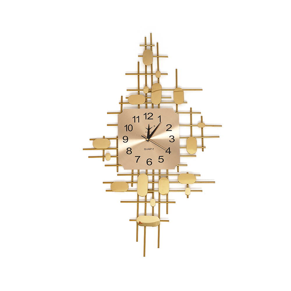 550mm 3D Gold Fashion Metal Oversized Wall Clock Luxury Home Decor