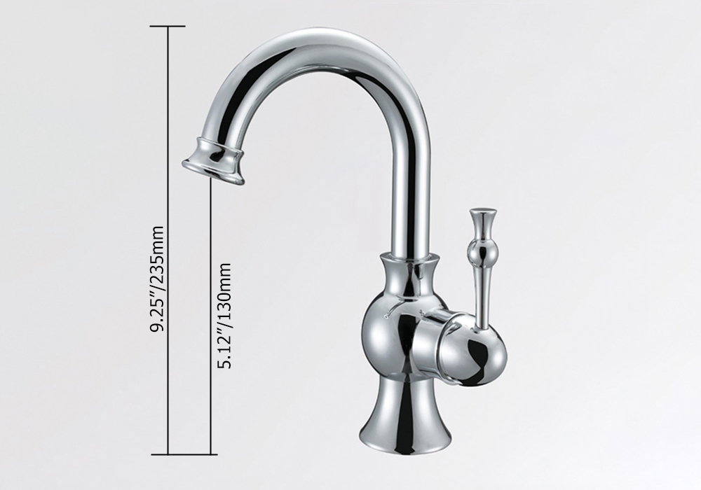 Fairmo Single Hole Bathroom Basin Tap ChromeHomary