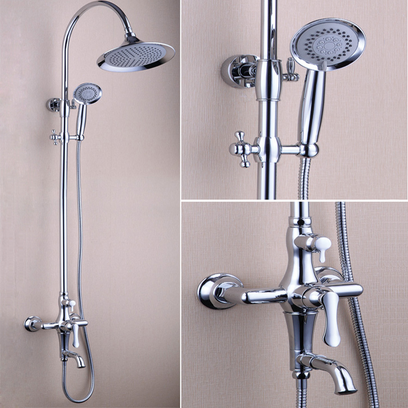 

Koton Solid Brass Rain & Hand Shower Set in Chrome