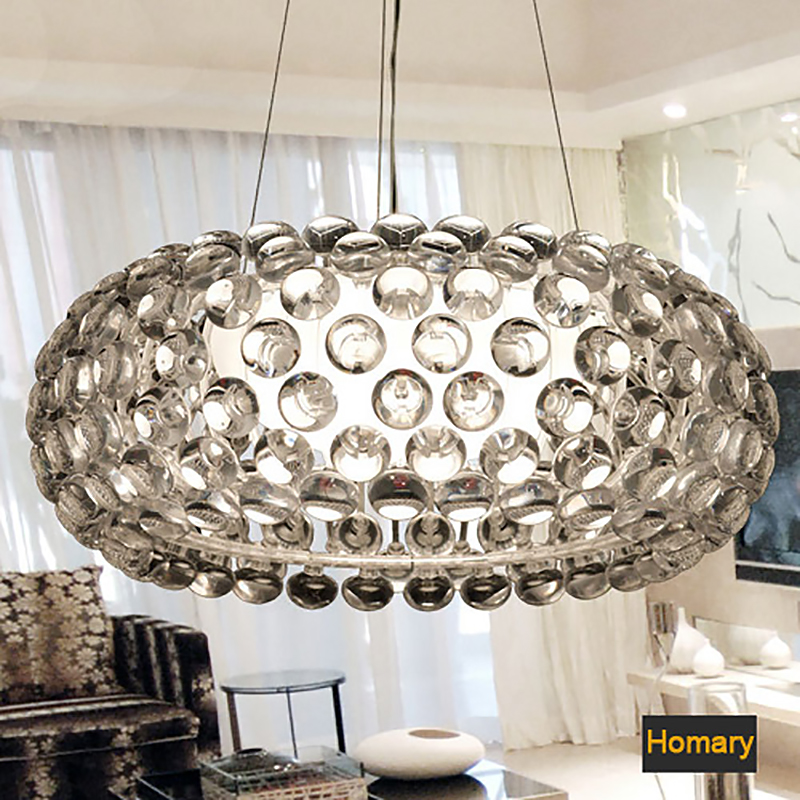 

Modern Bling Bling Round 1-Light Pendant Light in Chrome