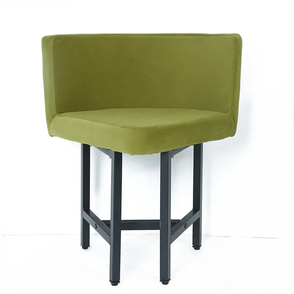 4-Sitzer-Esstisch-Set aus Holz, rund, 1000 mm, gepolsterte Stühle für Nook Balcony