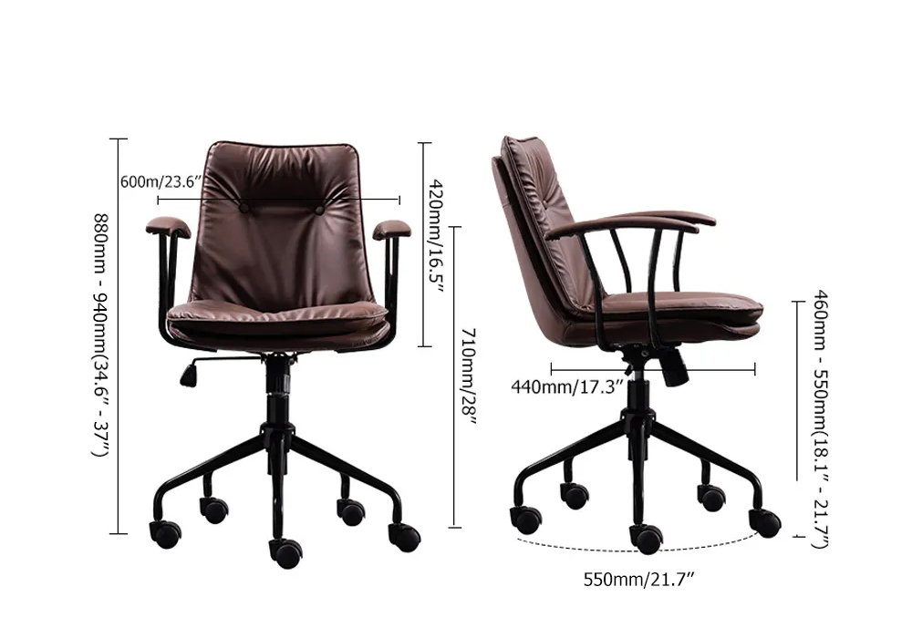 Nordic Green Office Chair Lifting Computer Chair Backrest