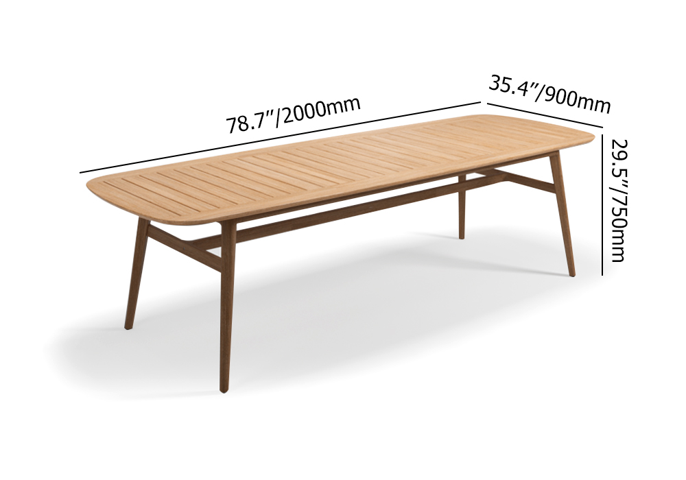 Modern 6 Person Rectangle Teak Wood Outdoor Patio Dining Table In   3ef5eb5878ca4673be3f45dfb7ceafa3 