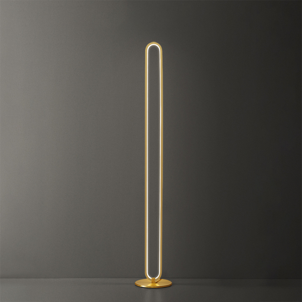 linear metal led floor lamp