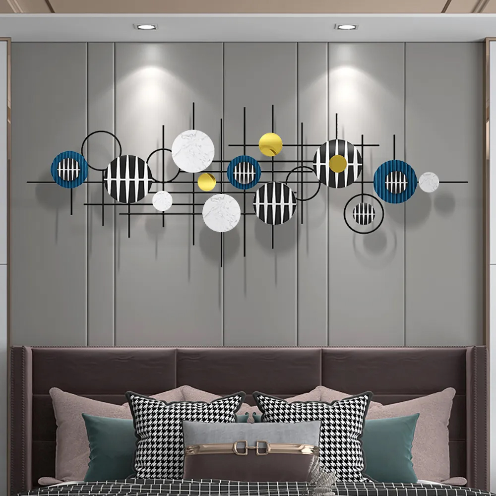 Gold & Black Modern Geometric Wall Accent Home 3D Wall Decor
