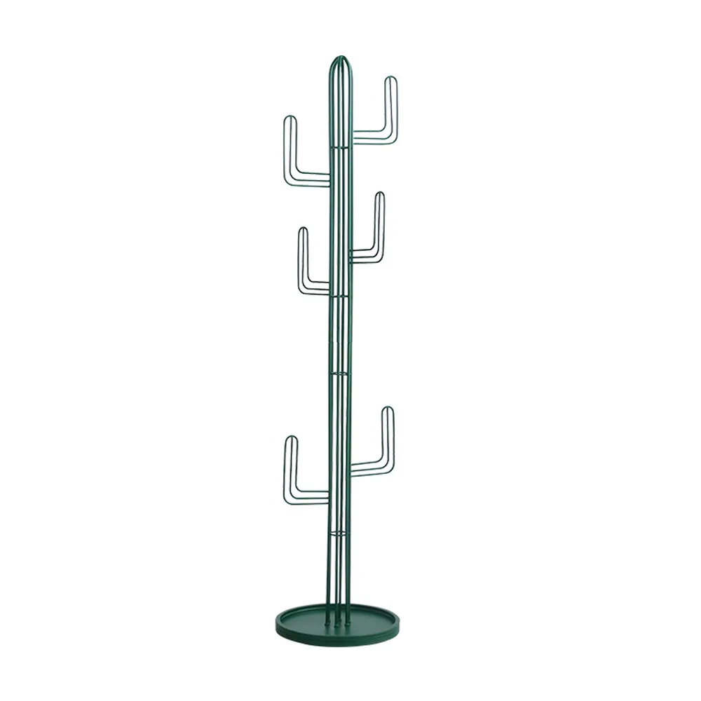 1800mm Clothing Stand Bedroom Hallway Coat Stand Freestanding Cactus Hall Tree in Green