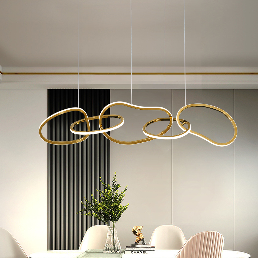 Geometric Kitchen Island Light 5-Light Pendant Light for Dining Room