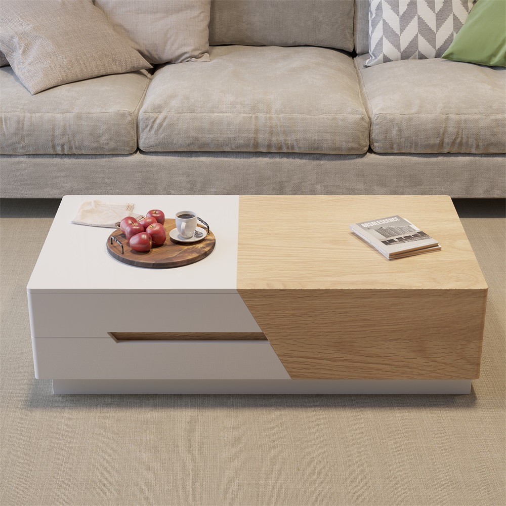 Pinkle 2085mm Modern Extendable Coffee Table Hidden Storage Sliding Top