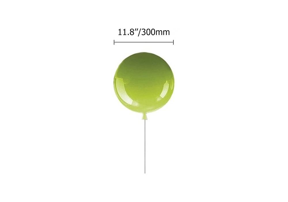 Story Colourful Modern Ballon Wall Sconce Light-220V-Medium-Green
