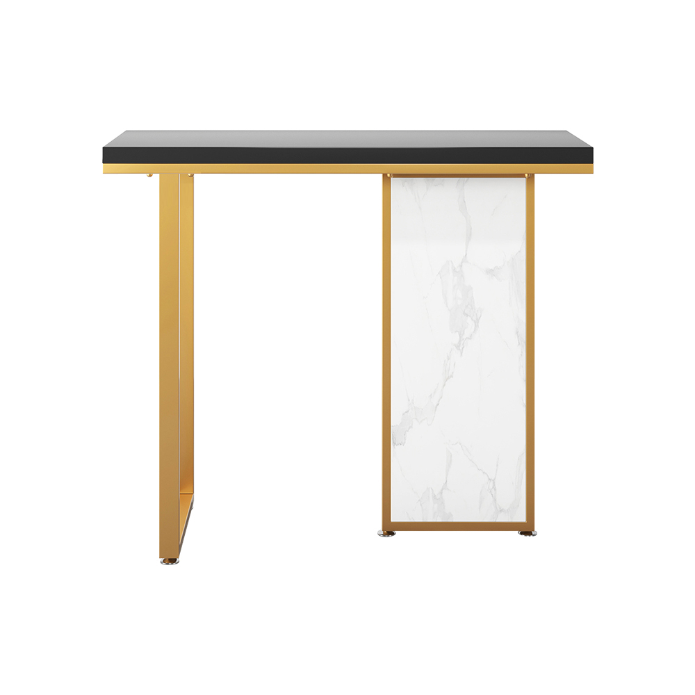 1000mm Modern Rectangular Console Table with Wooden Top Hallway Table