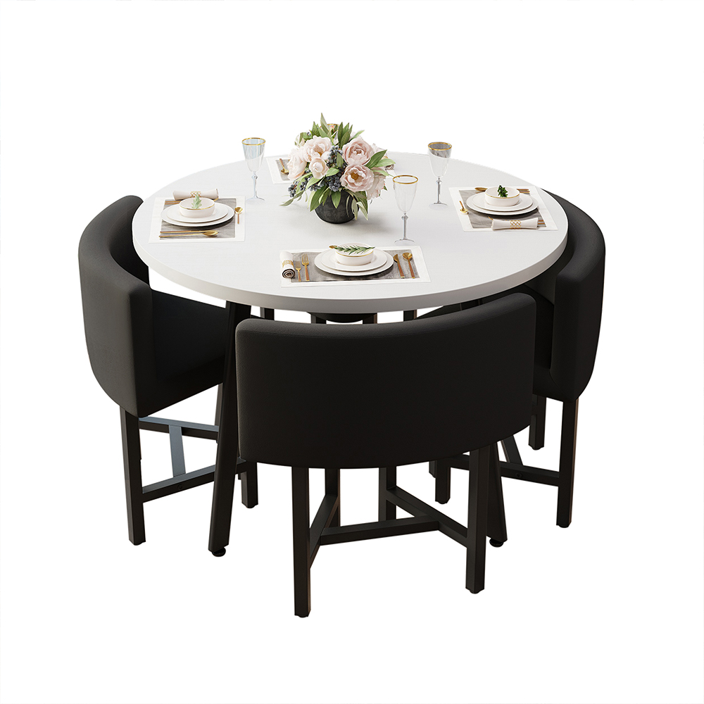 1000mm-round-wooden-small-nesting-dining-table-set-for-4-black