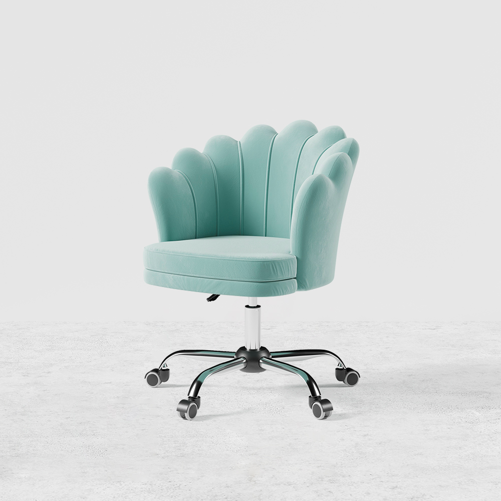 duck egg blue office chair