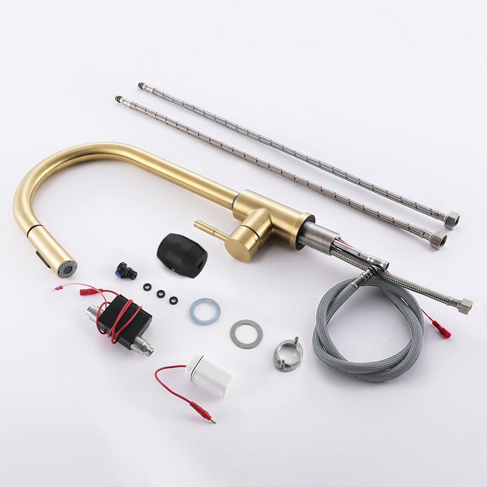 Touch Kitchen Tap Pull Out Sprayer Stainless Steel Single Handle in