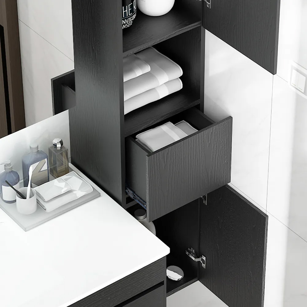 Modern Bathroom Cabinet with Drawers Wall Mounted Bathroom Cabinet with ...