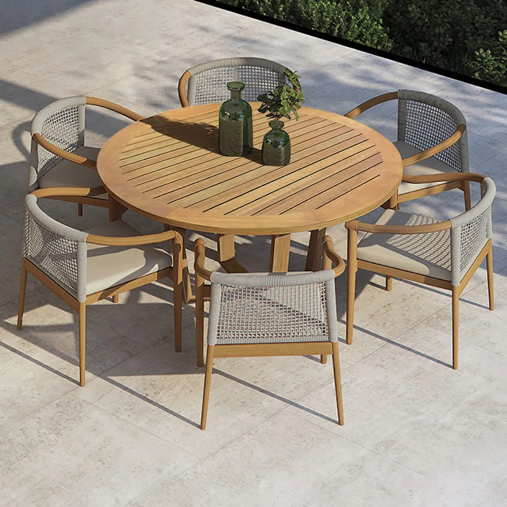 round dining set outdoor