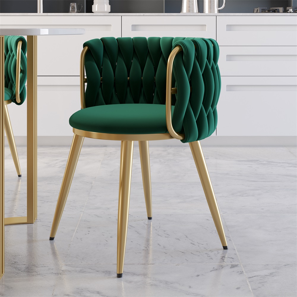 Nordic Green Barrel Back Dining Chair Round Accent Chair With Velvet   91ade5611ccea09fece0732df04afcc4 