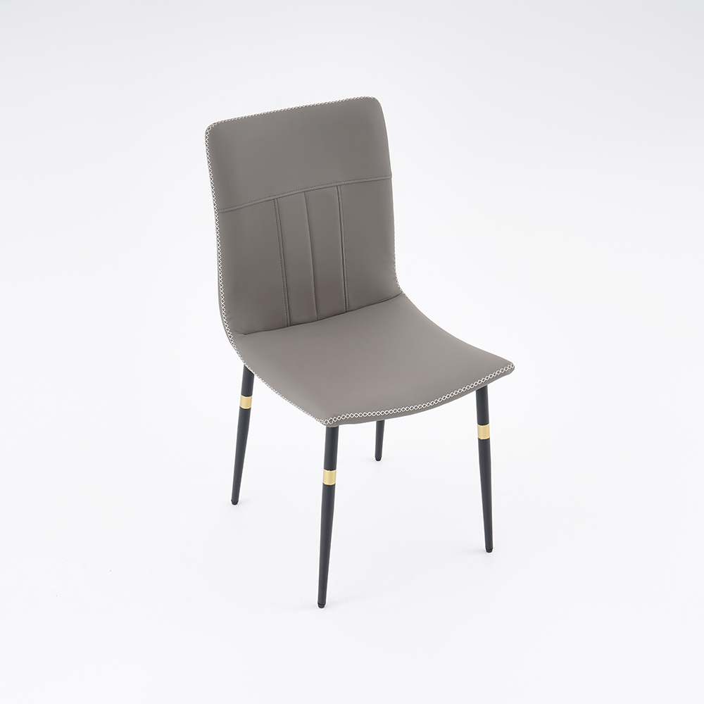 Modern Dining Chair High Back Upholstered Leather Dining Chair (Set of