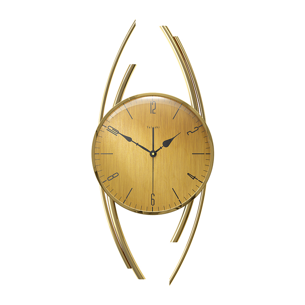 29.9" Modern Metal Large Wall Clock with Arabic NumbersHomary
