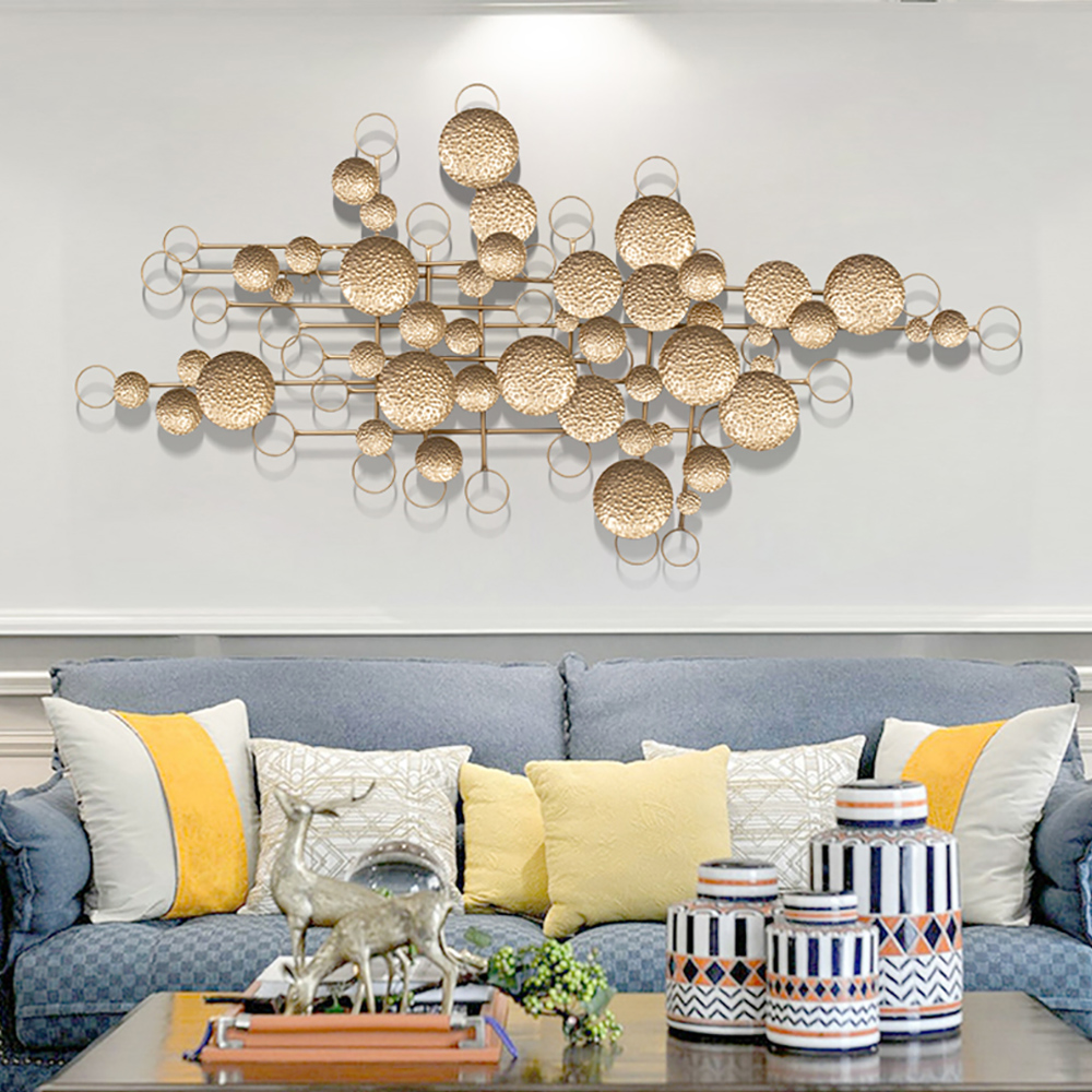 

3D Creative Starry Sky Design Golden Artistic Geometric Metal Wall Decor