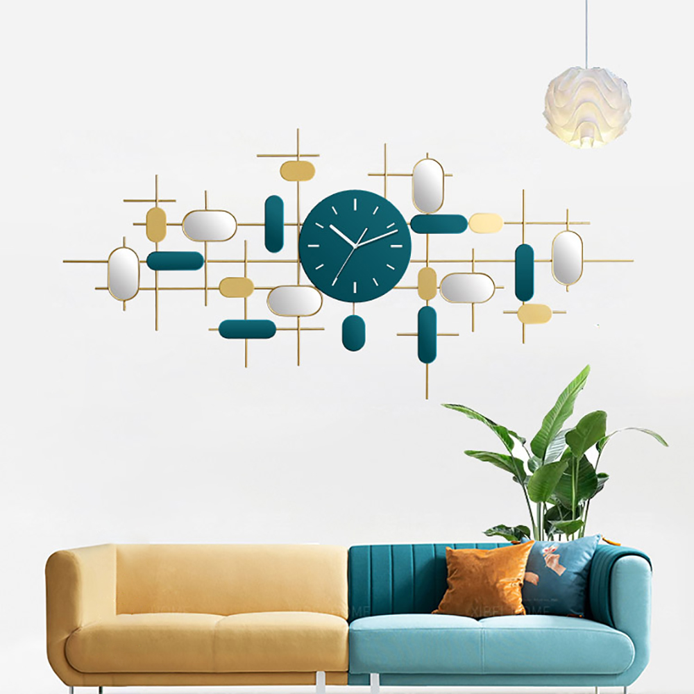 Modern Silent Oversized Wall Clock Stylish & Elegant Home DecorHomary