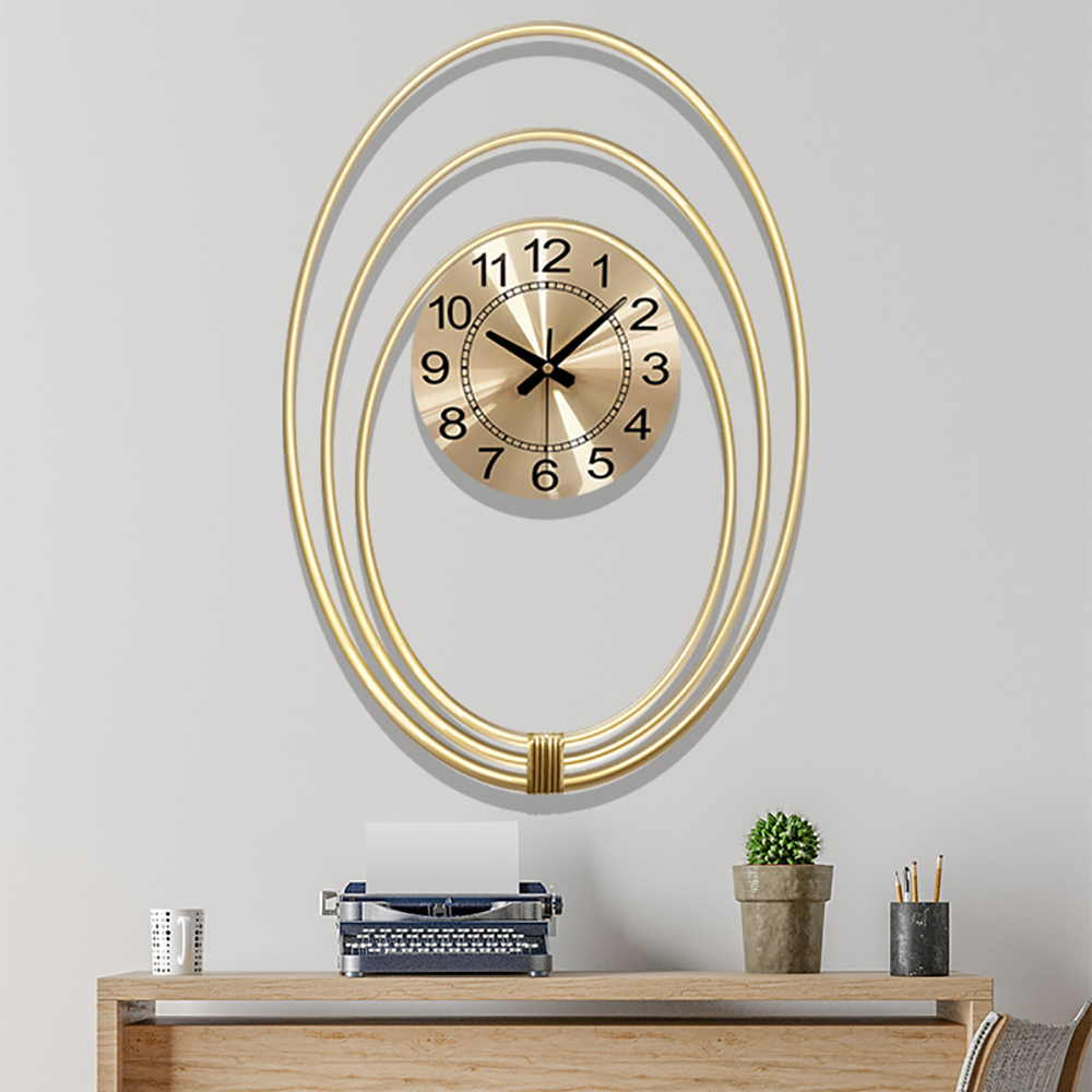 

Nordic Modern Minimalist Planet Trajectory Design Large Decorative Wall Clock