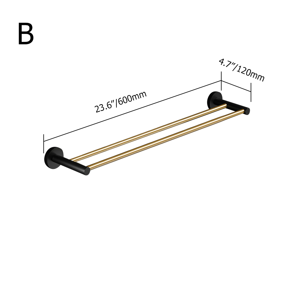 Modern Bathroom Towel Rail Daily Towel Bar with Brushed FinishHomary