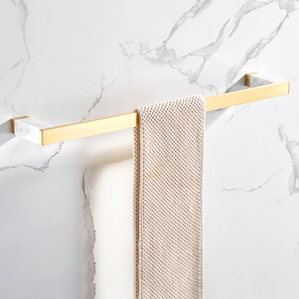 

23.6" Golden Bathroom Towel Rack Wall Mount Towel Bar