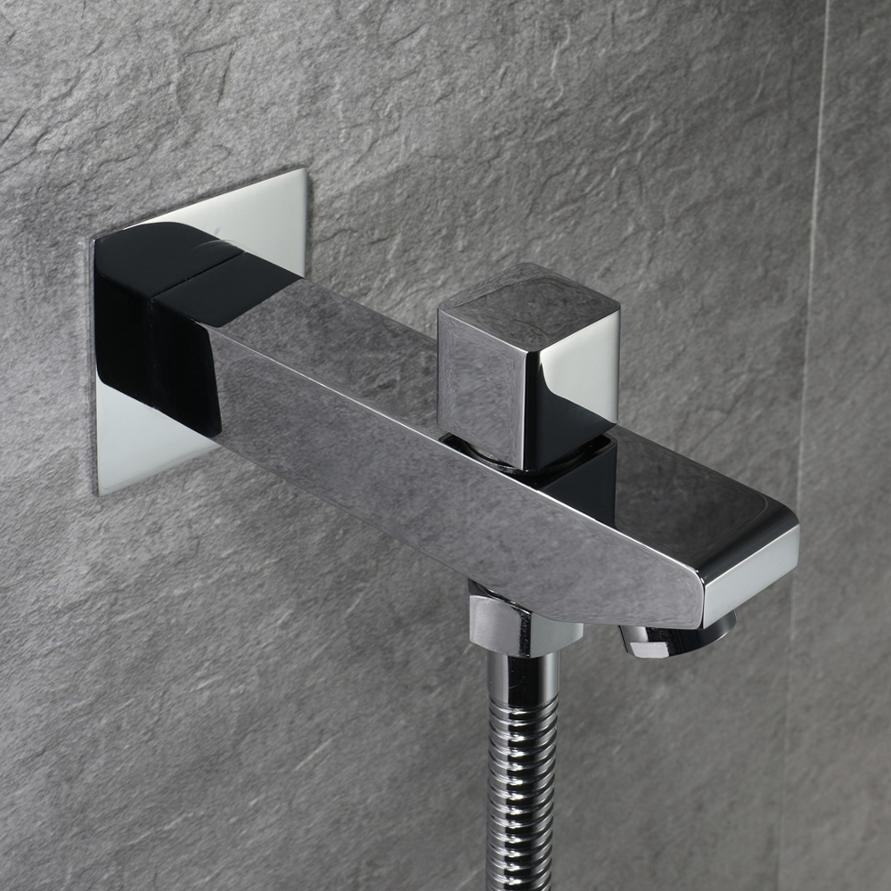 Wall-Mounted 16" Shower System in Polished Chrome 4 Function Thermostatic