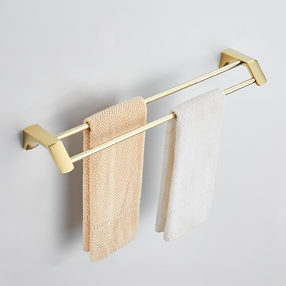 Golden Bathroom Towel Bar Wall Towel Rack In Stainless Steel