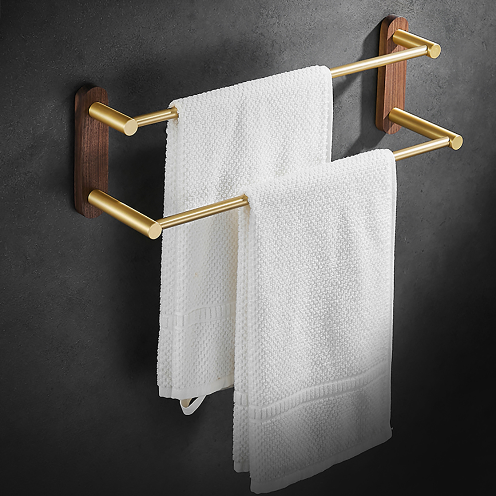 2-bar Modern Bathroom Towel Bars Wall Mounted Towel Holder