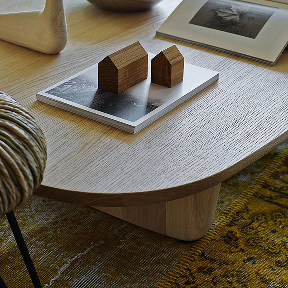 Wood Coffee Table Rectangle-shaped in Natural