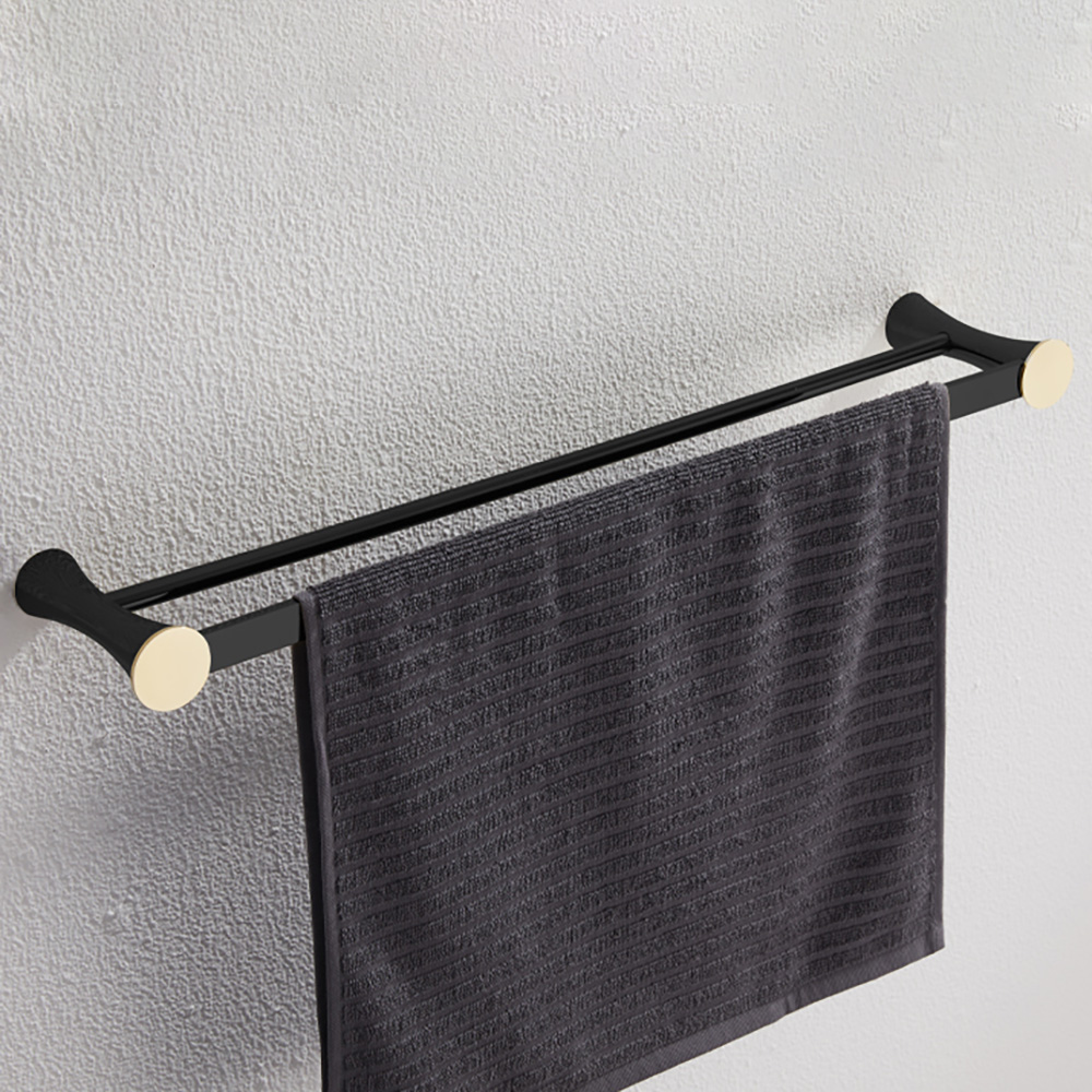 2-bar Modern Copper Minimalist Towel Rack For Bathroom